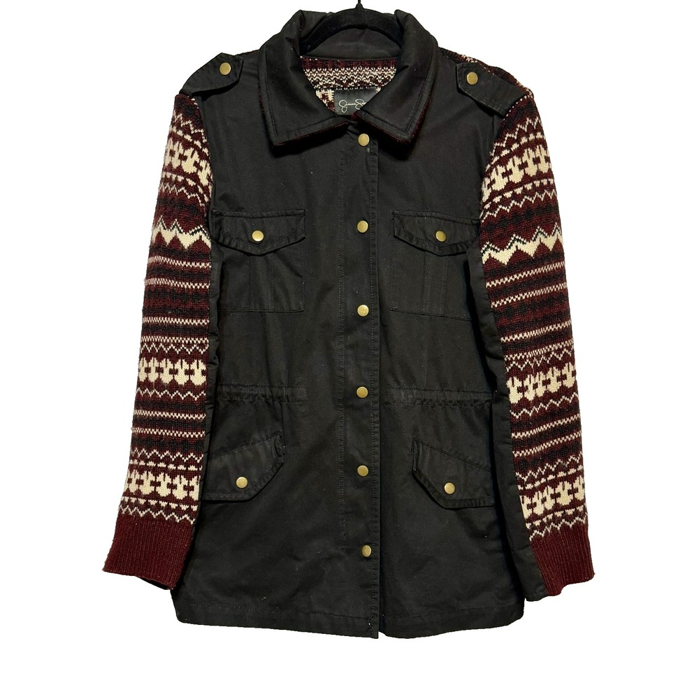 Jessica Simpson Winter Cozy Shawna Sweater Jacket Womens Medium Soft Girl Boho